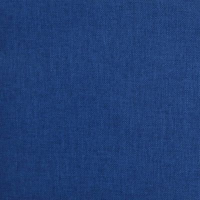 vidaXL 2-местно разтегателно канапе с две възглавници, синьо, текстил