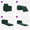 vidaXL Диван легло 60cm Тъмен зелен Кадифе