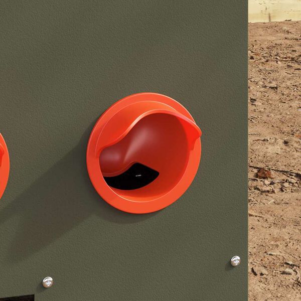 vidaXL Кокошарник Маслинено зелено 60,5 x 29 x 51 см