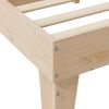 vidaXL Легло с етажерка за книги, без матрак, 120x200 см, бор масив