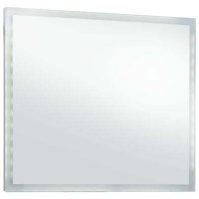 vidaXL LED стенно огледало за баня 80x60 см