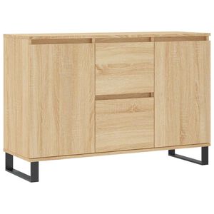vidaXL Сайдборд, дъб сонома, 101,5x35x70 см, инженерно дърво