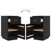 vidaXL Шкаф за бюро, черен, 40x50x75 см, инженерно дърво