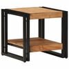 vidaXL Масичка за кафе Кафяво 40 x 40 x 38 cm Солидно акациево дърво