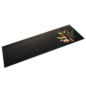 vidaXL Кухненско килимче, миещо, подправки, 45x150 см, кадифе