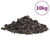vidaXL Вулканични камъни 10 кг черни 1-2 см