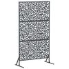 vidaXL Екран за уединение 100 x 50 x 180 см Стомана Антрацит