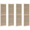 vidaXL Врата за шкаф с врата 4 pcs Естествен 201 x 2,1 x 59,5 см