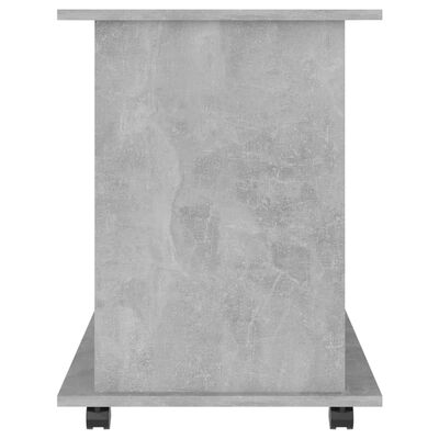 vidaXL Подвижен шкаф, бетонно сив, 60x45x60 см, ПДЧ