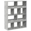 vidaXL Разделител за стая бетонно сив 100x33x125,5 см инженерно дърво