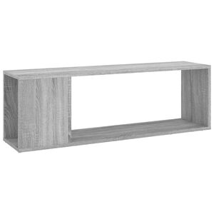 vidaXL ТB шкаф, сив сонома, 100x24x32 см, инженерно дърво