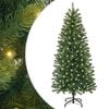 vidaXL С изкуствено коледно дърво Зелен 120 cm PE и PVC