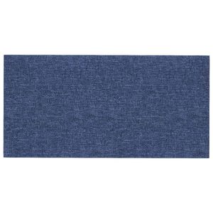 vidaXL Стенно табло за легло 12 бр. 30 x 15 cm Синьо текстил