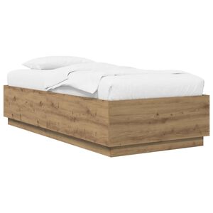 vidaXL Рамка за легло Дъб артизан 80 x 200 cm Инженерна дървесина