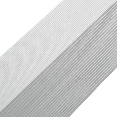vidaXL 5 бр ъглови профили за декинг, алуминиеви, 170 см, сребристи