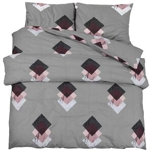 vidaXL Комплект пликове за завивка, многоцветен, 200x200 см, памук