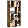vidaXL Библиотека, опушен дъб, 60x20x120,5 см, инженерно дърво