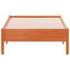 vidaXL Рамка за легло без матрак, восъчнокафяв, 90x190 см, бор масив