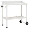 vidaXL Маса за засаждане с колела 96 x 50 x 89 см