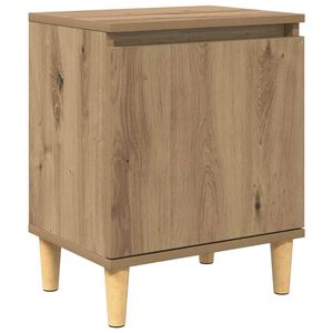 vidaXL Нощен шкаф Дъб 40 x 30 x 50 cm Инженерно дърво