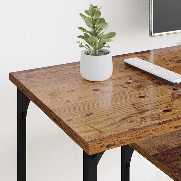 vidaXL ТВ шкаф Старо дърво 102 x 35 x 45,5 см