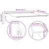 vidaXL Сгъваем навес Червено и бяло 300 x 250 cm Текстил и стомана