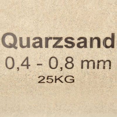 vidaXL Филтърен пясък 25 кг 0,4-0,8 мм