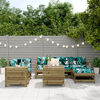 vidaXL Градински комплект диван от 7 части, импрегниран бор
