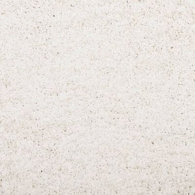 vidaXL Шаги килим с дълъг косъм, модерен, кремав, 60x110 см