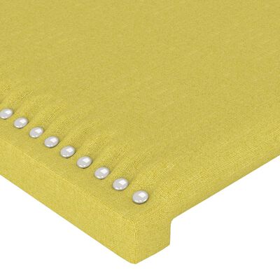 vidaXL Горна табла за легло, зелена, 93x16x78/88 см, плат