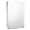 vidaXL LED шкаф с огледало за баня, 60x11x80 см