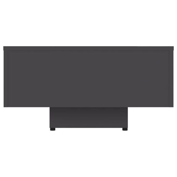 vidaXL Маса за кафе, сива, 100x49,5x31 см, инженерно дърво