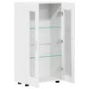 vidaXL Служебен шкаф с рафт Бяло 55,5 x 29 x 100 см Инженерно дърво