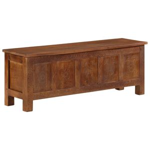 vidaXL Кутия за съхранение 110x30x40 см мангово дърво масив