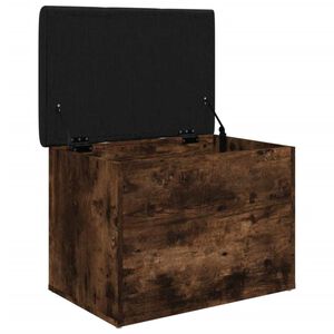 vidaXL Пейка за съхранение, опушен дъб, 62x42x45 см, инженерно дърво