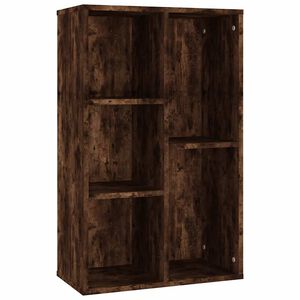 vidaXL Библиотека/бюфет, опушен дъб, 50x25x80 см, инженерно дърво