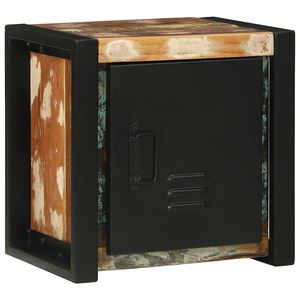 vidaXL Шкаф за баня Кафяво 40 x 30 x 40 см Солидно възстановено дърво