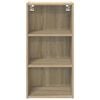 vidaXL Висящ шкаф Сонома дъб 40 x 29,5 x 80 см Инженерно дърво
