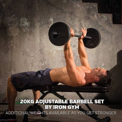Iron Gym Регулируем комплект щанги, 20 кг, IRG034