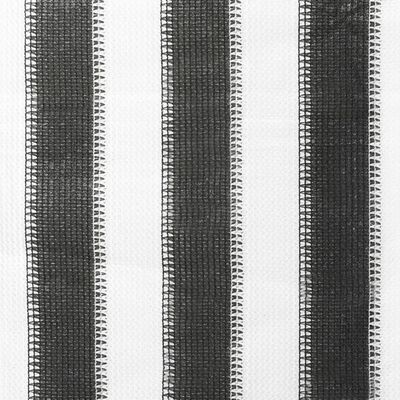 vidaXL Външна роло щора, 60x140 см, антрацитно-бели ивици