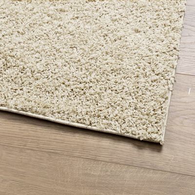 vidaXL Шаги килим с дълъг косъм "PAMPLONA" модерен златист 160x230 см