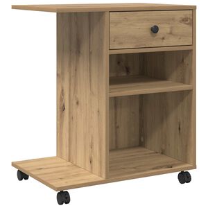 vidaXL Стойка за принтер Дъб артизан 60 x 40 x 68,5 см
