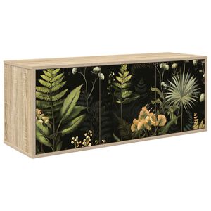 vidaXL Стенен телевизионен шкаф RHENEN 102 x 33 x 40 см Дъб сонома