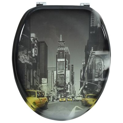 Тоалетна седалка с MDF капак, дизайн "Ню Йорк"