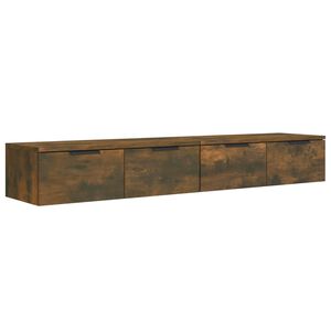 vidaXL Стенни шкафове, 2 бр, опушен дъб, 68x30x20 см, инженерно дърво