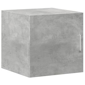 vidaXL Стенен шкаф, бетонно сив, 40x42,5x40 см, инженерно дърво