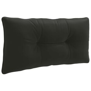 vidaXL Възглавница за гръб PUTTEN 100% полиестер Черно 70 x 40 x 10 cm