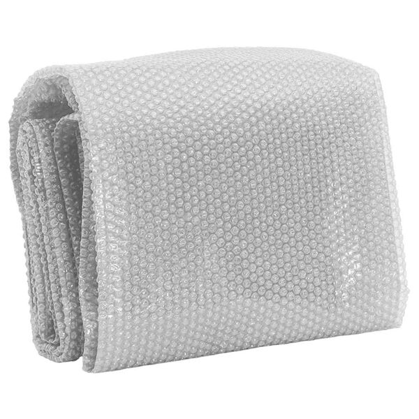 vidaXL Плаващо соларно покривало за басейн PE 450x220 см сиво