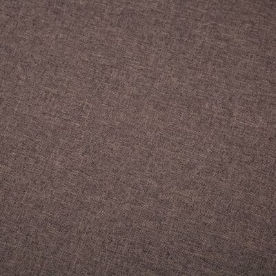 vidaXL Ъглов диван, тапицерия от текстил, 186x136x79 см, кафяв