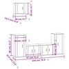 vidaXL Комплект ТВ шкафове от 5 части, сонома дъб, инженерно дърво
